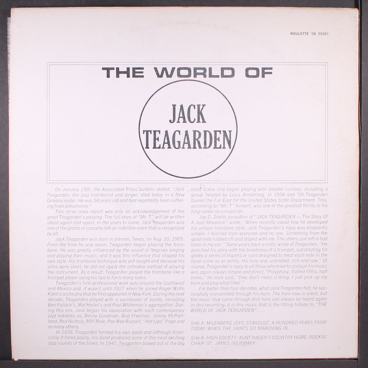 the world of by JACK TEAGARDEN