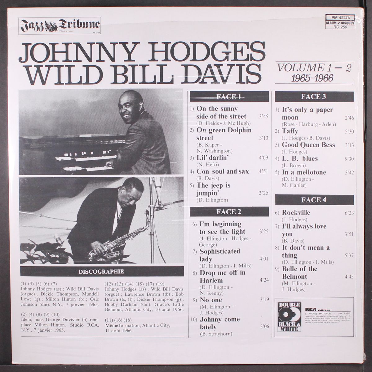vols. 1-2, 1965-1966 by JOHNNY HODGES / WILD BILL DAVIS