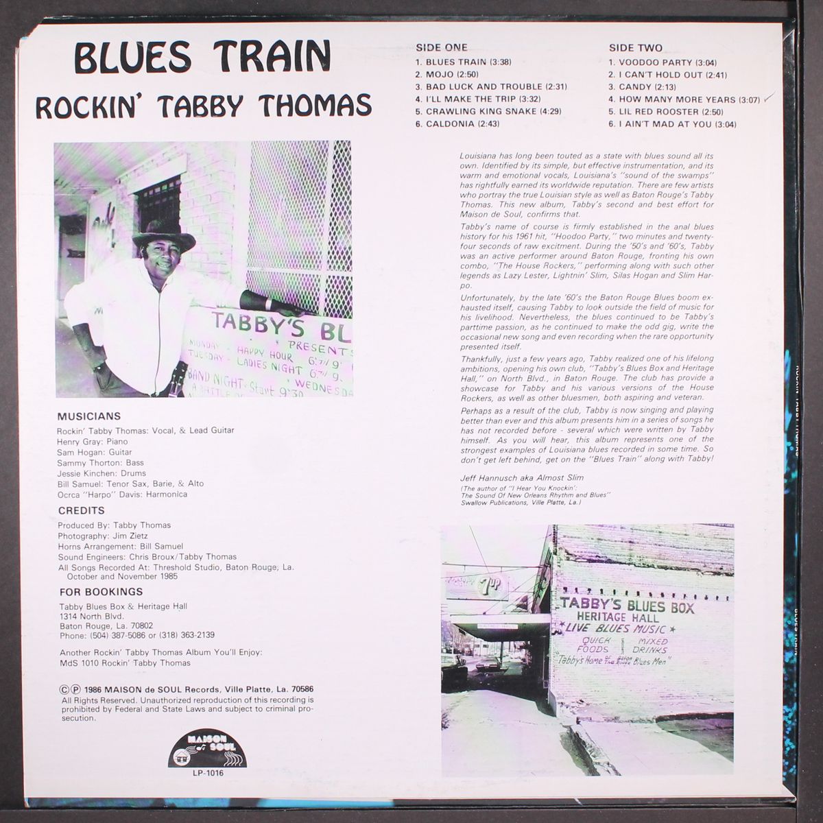 blues train by ROCKIN' TABBY THOMAS