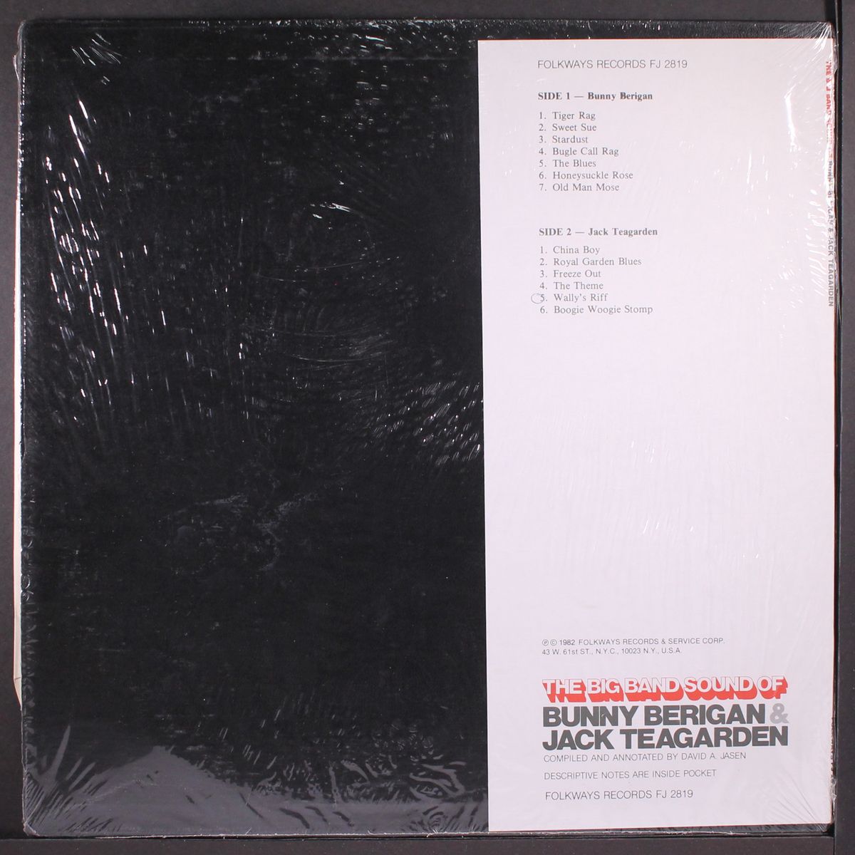 the big band sound by BUNNY BERIGAN & JACK TEAGARDEN