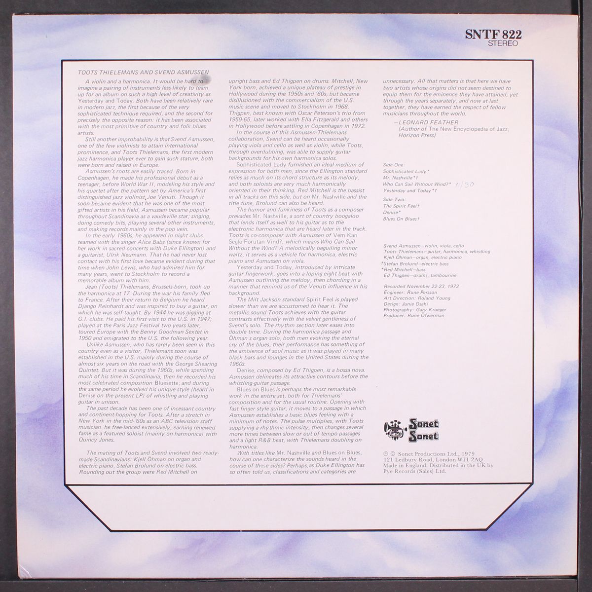 yesterday & today by TOOTS & SVEND