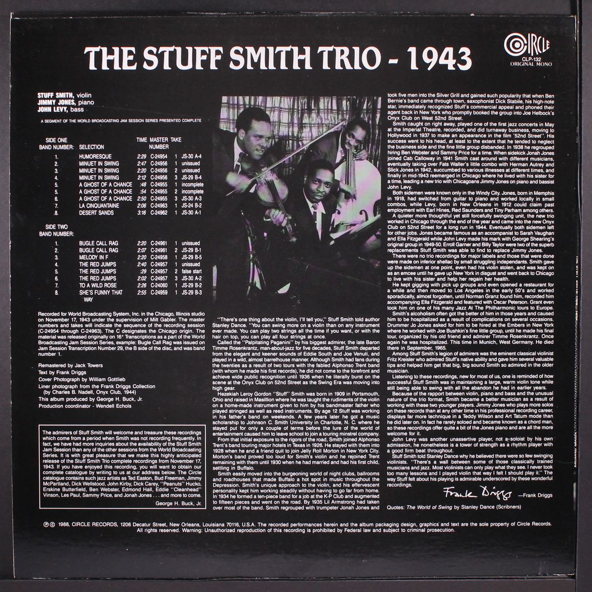 the 1943 trio by STUFF SMITH