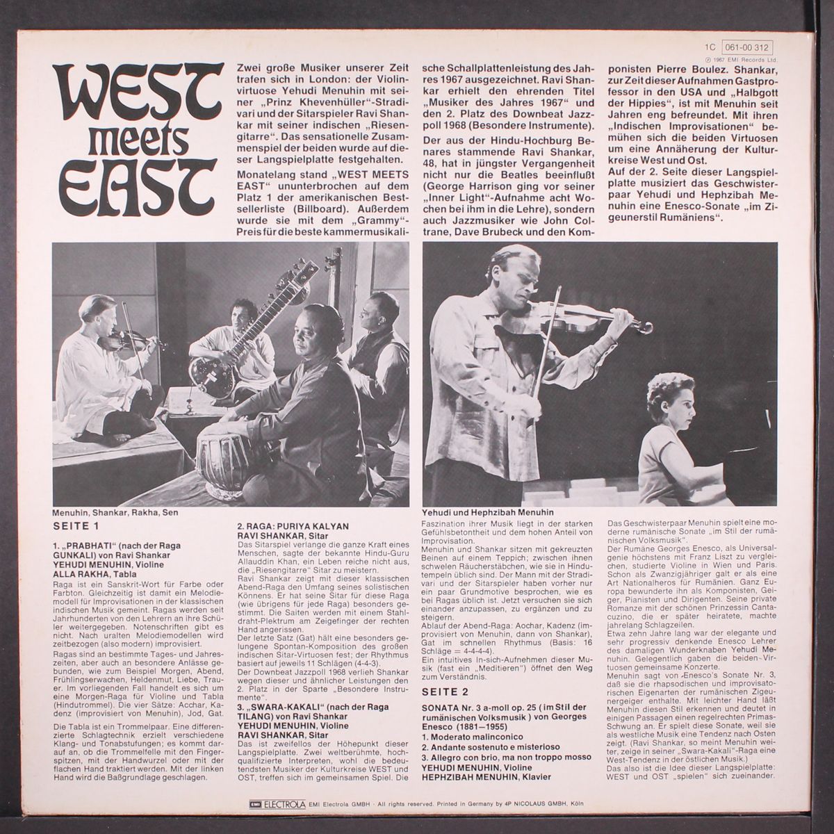 west meets east by YEHUDI MENUHIN & RAVI SHANKAR