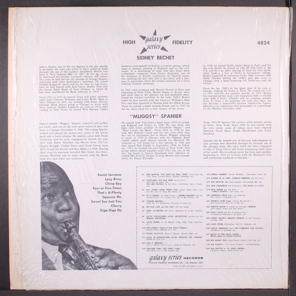 jam session by SIDNEY BECHET & MUGGSY SPANIER