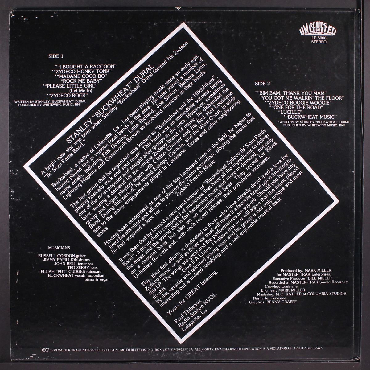 ils sont partis by BUCKWHEAT ZYDECO