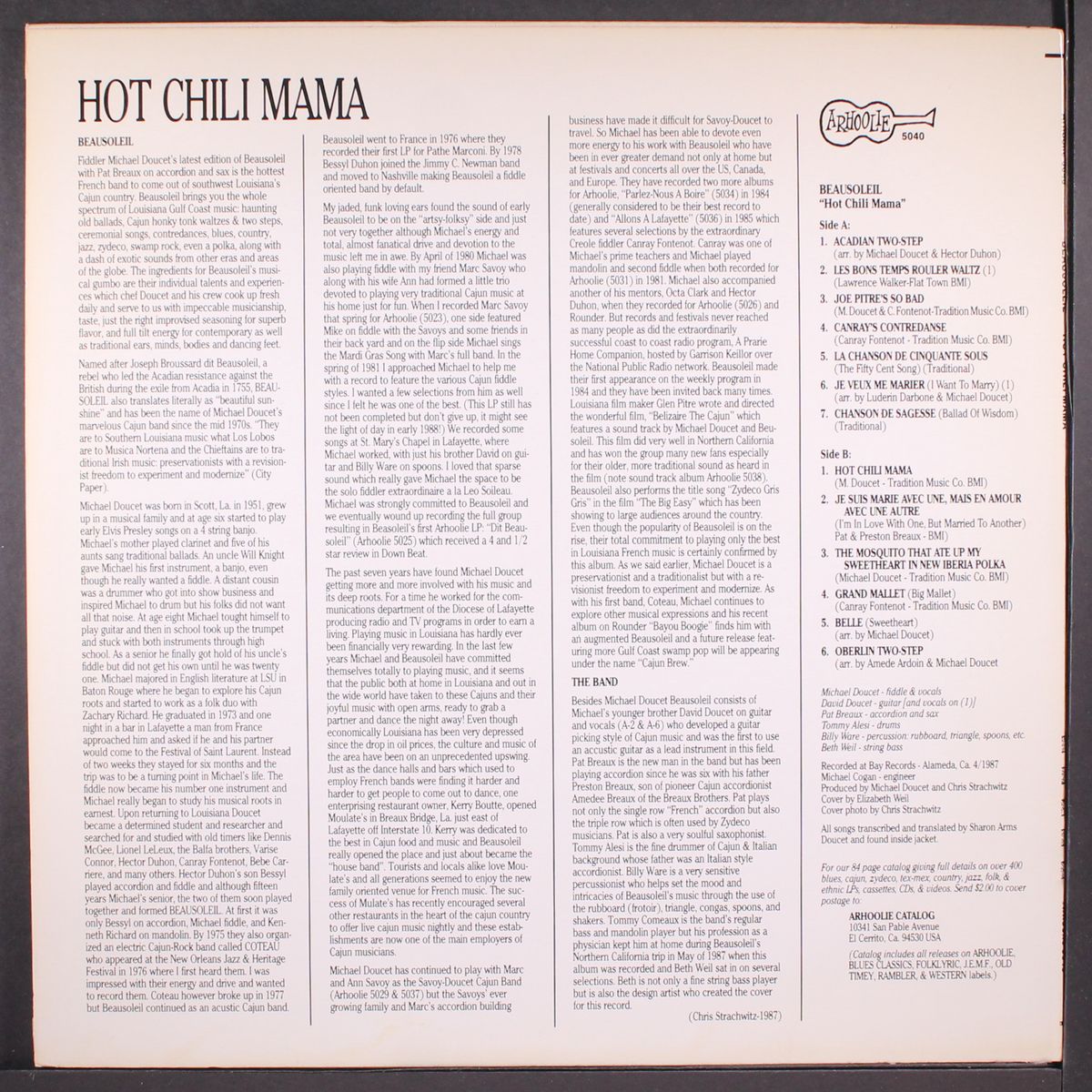 hot chili mama by MICHAEL DOUCET & BEAUSOLEIL