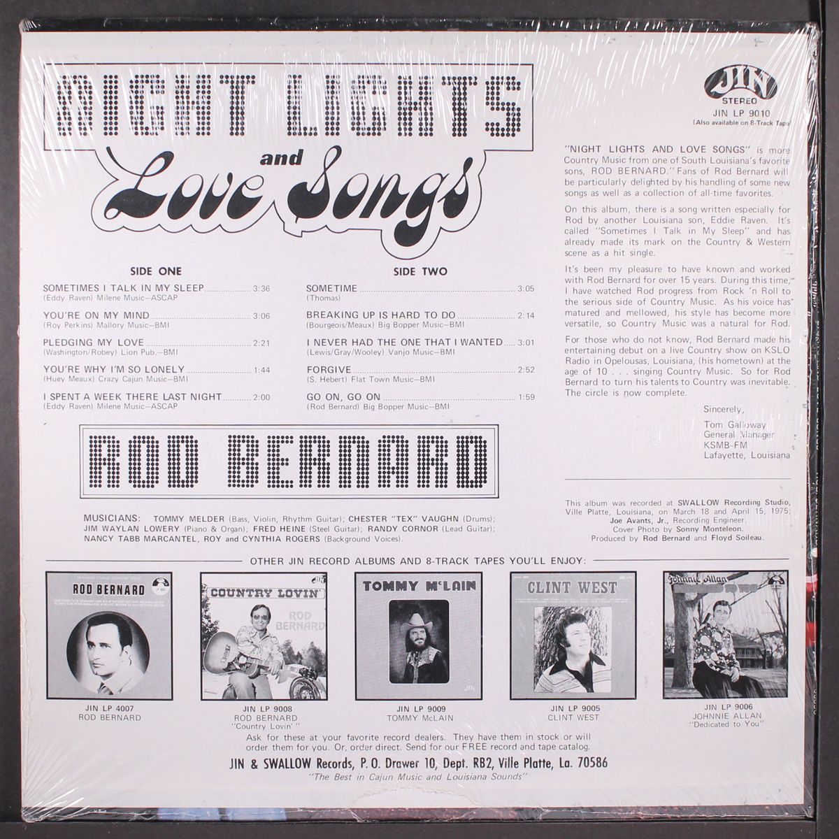 night lights and love songs by ROD BERNARD