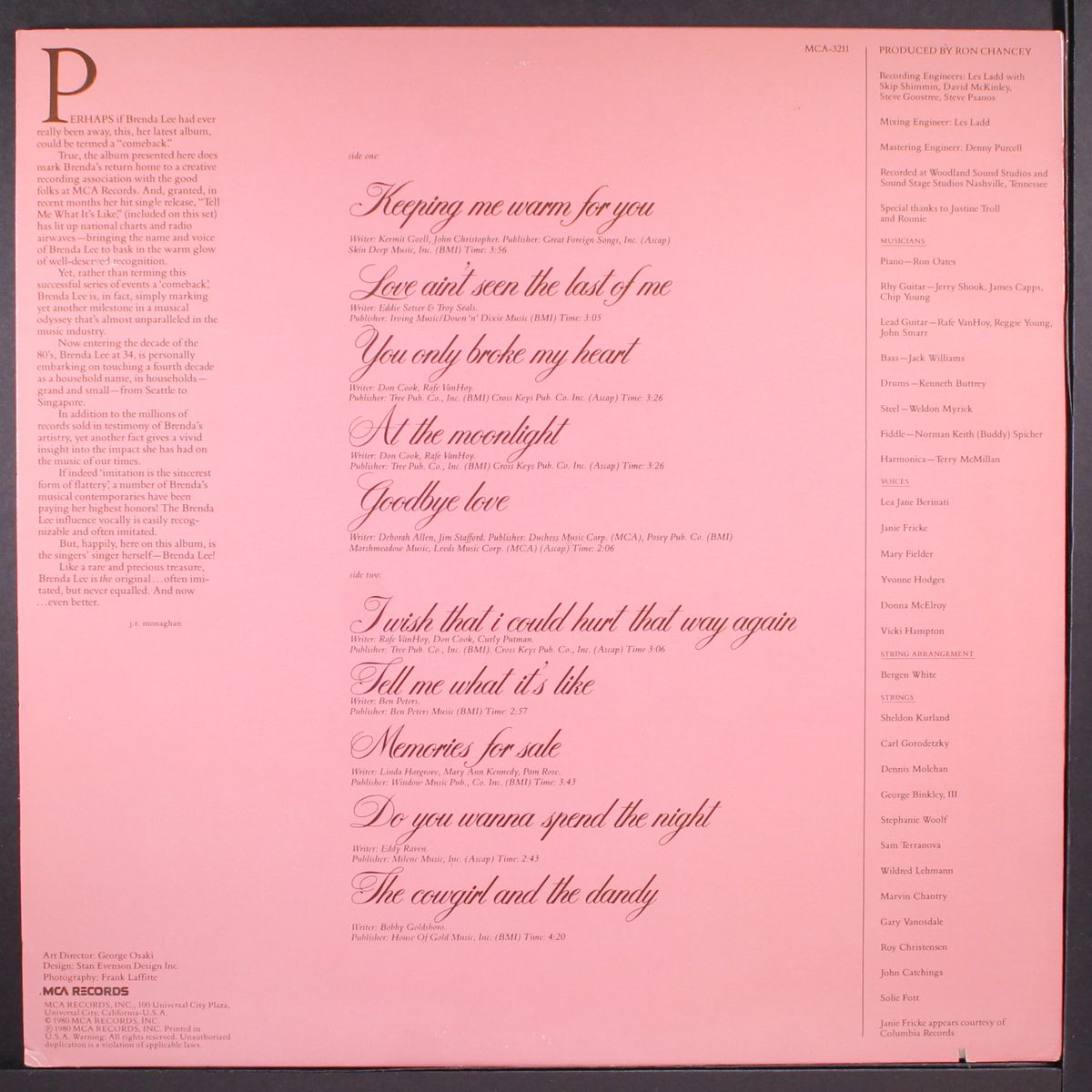even better by BRENDA LEE