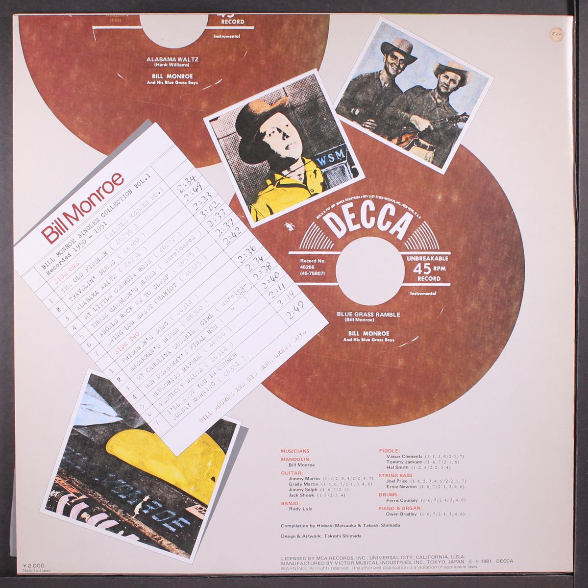 singles collection, vol. 1 (1950-1951) by BILL MONROE