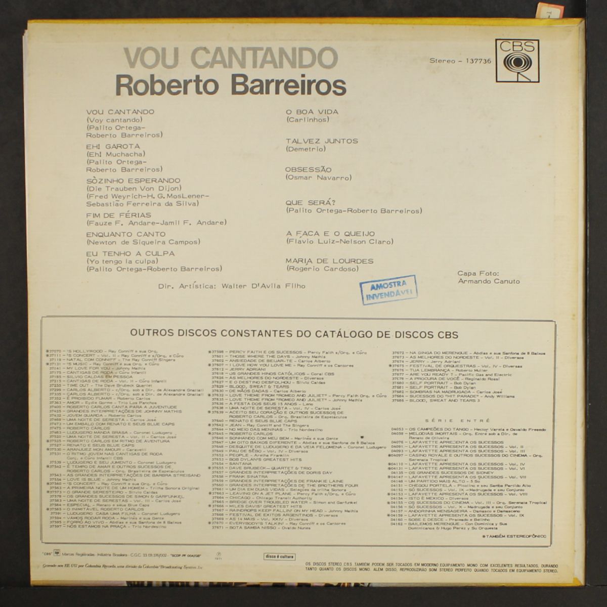 vou cantando by ROBERTO BARREIROS