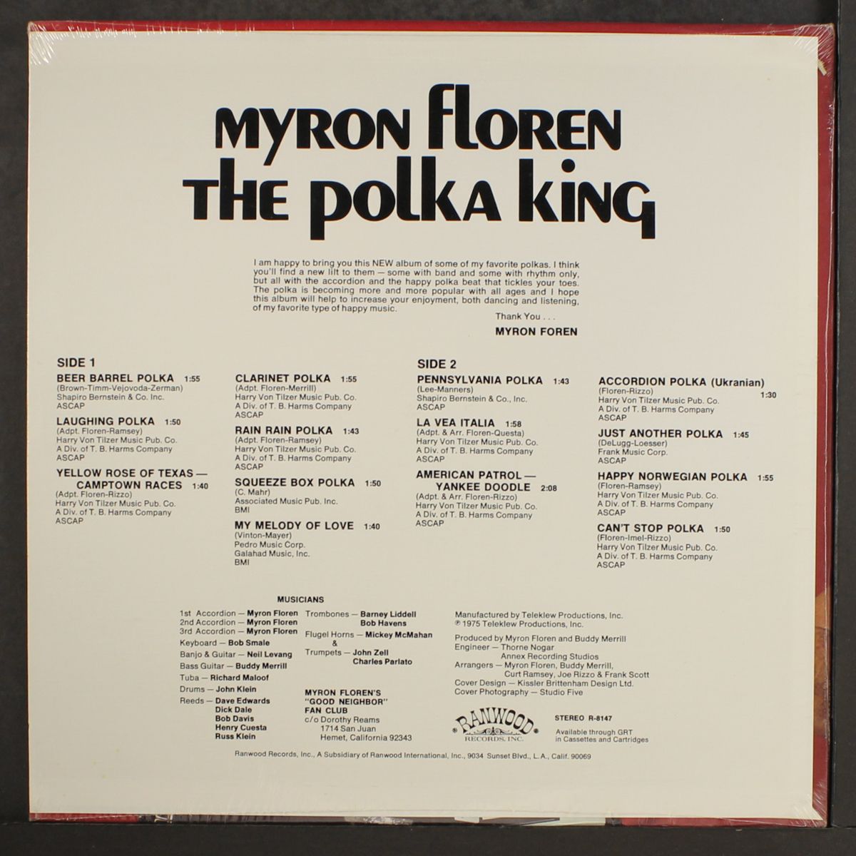 polka king by MYRON FLOREN
