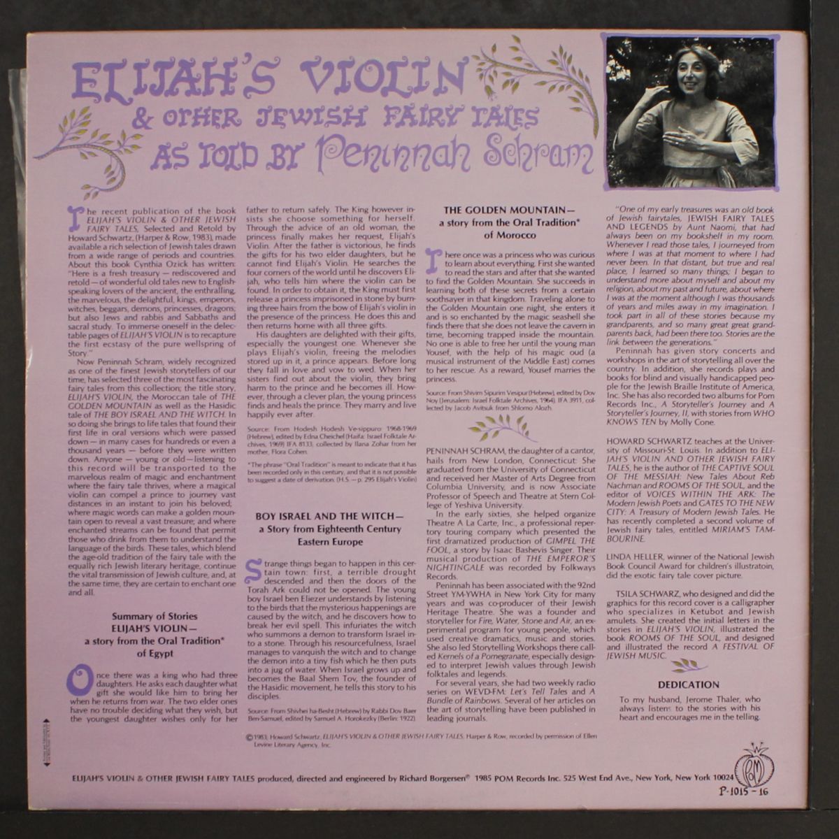 elijah's violin by PENINNAH SCHRAM