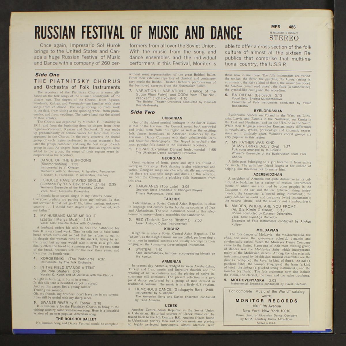 russian festival of music & dance by VARIOUS