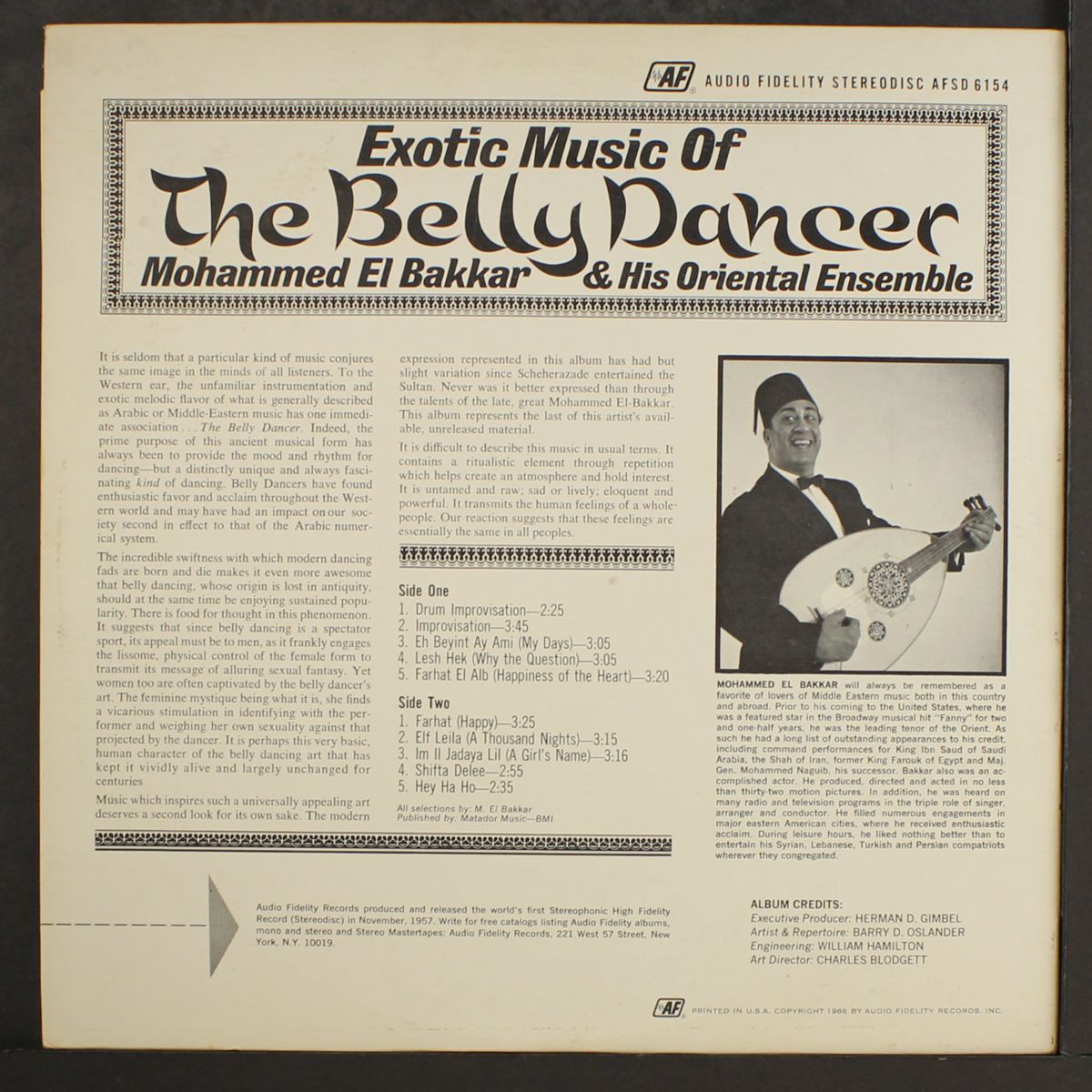 exotic music of the belly dancer by MOHAMMED EL BAKKAR
