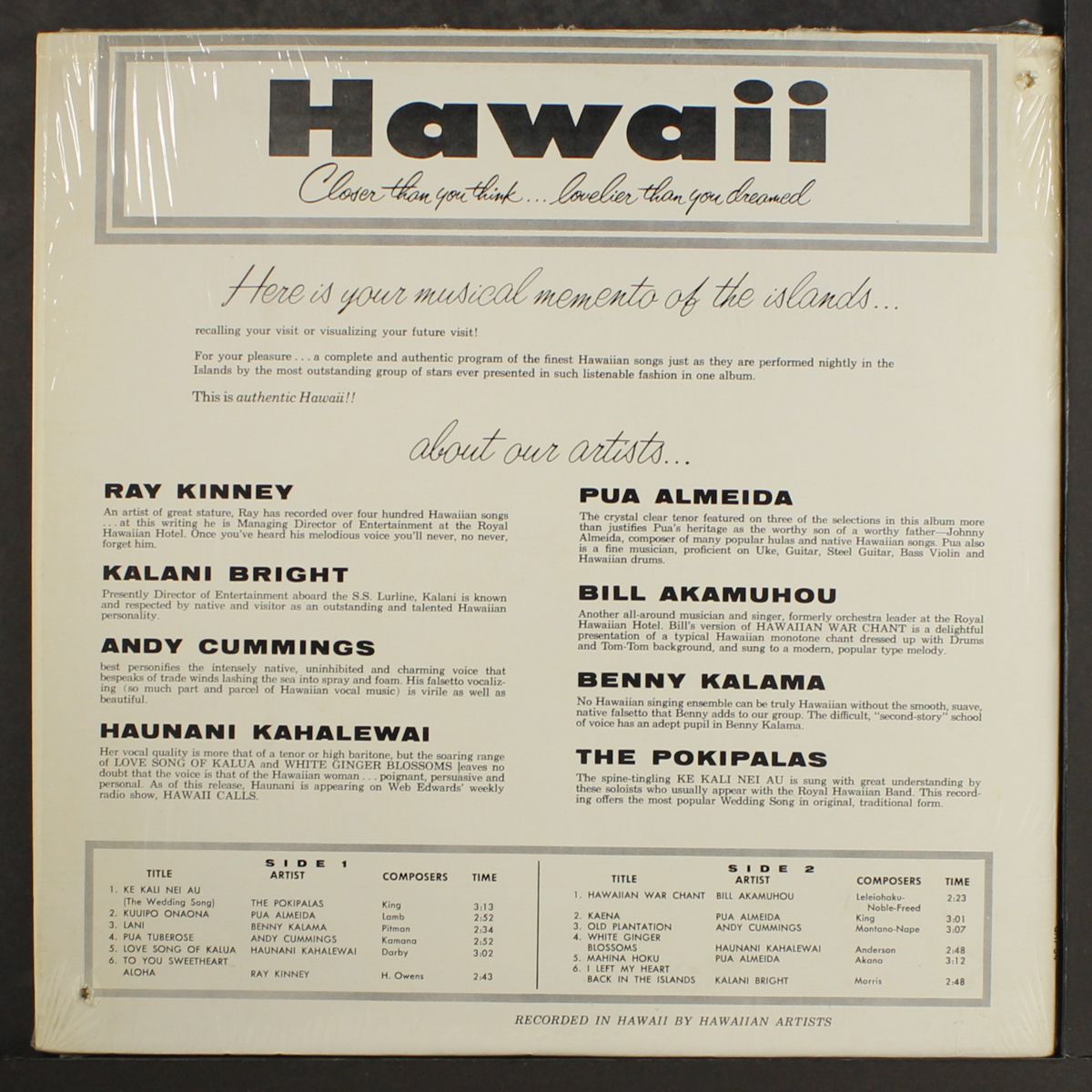 hawaii: a musical memento of the islands by VARIOUS