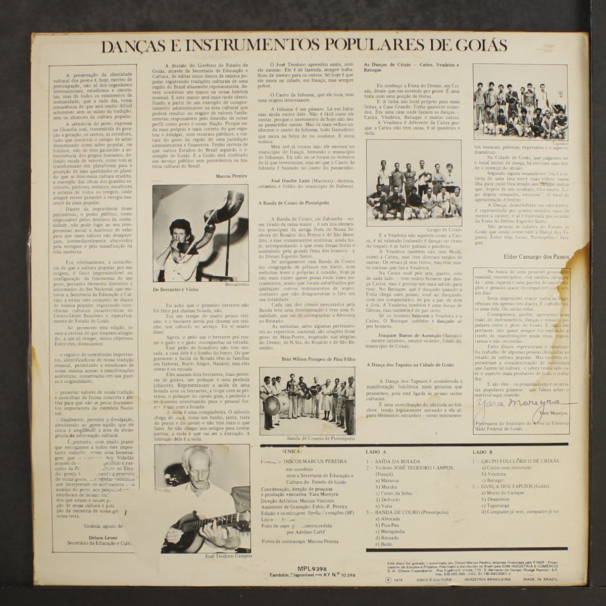 dancas e instrumentos populares de goias by VARIOUS