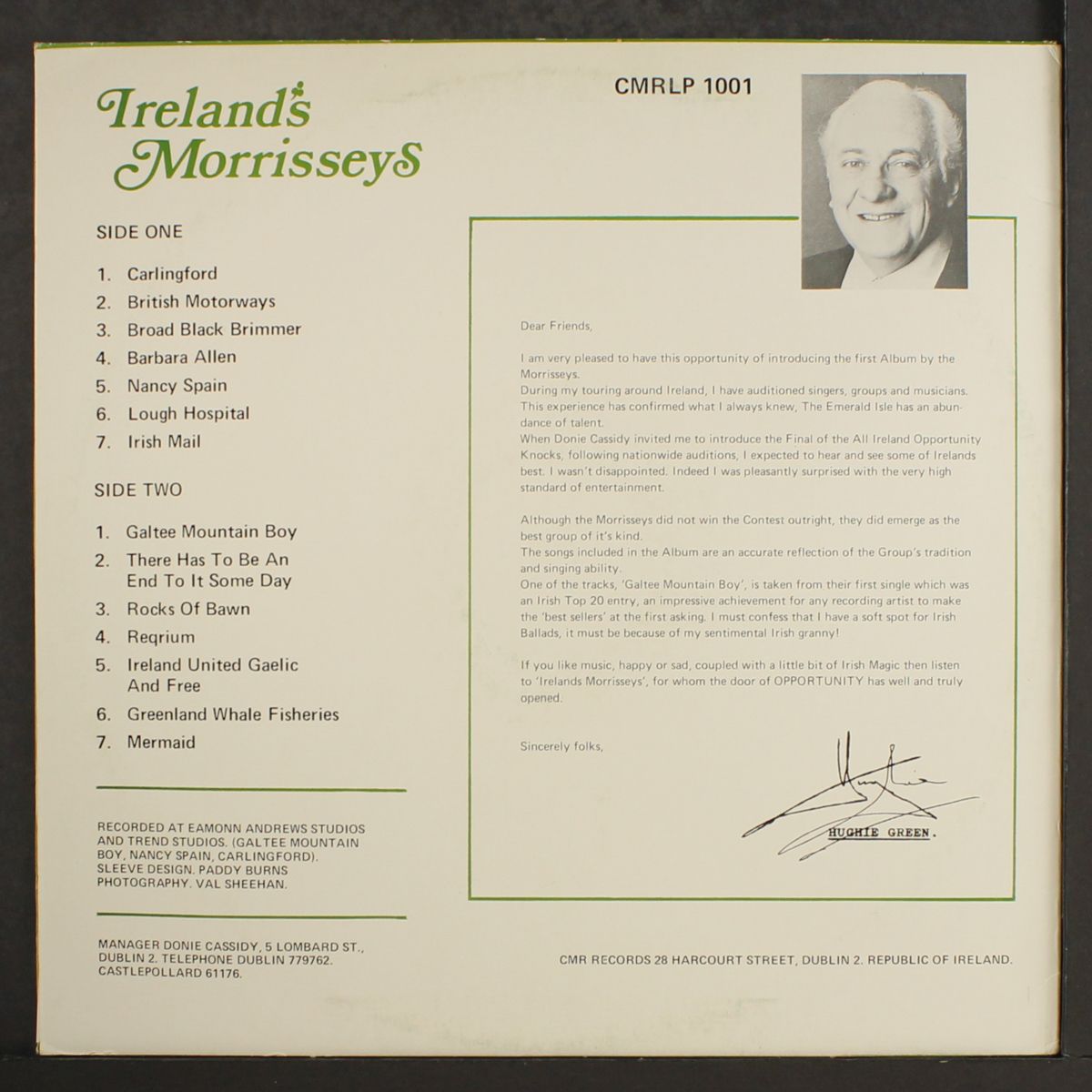 irelands morrisseys by MORRISSEYS