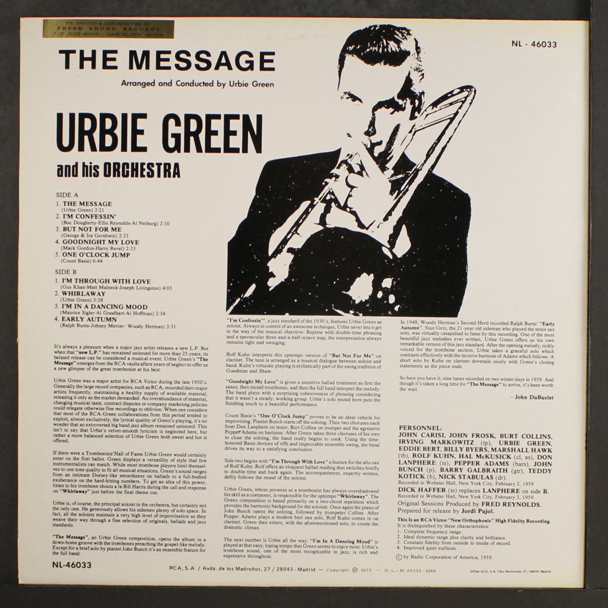 the message by URBIE GREEN