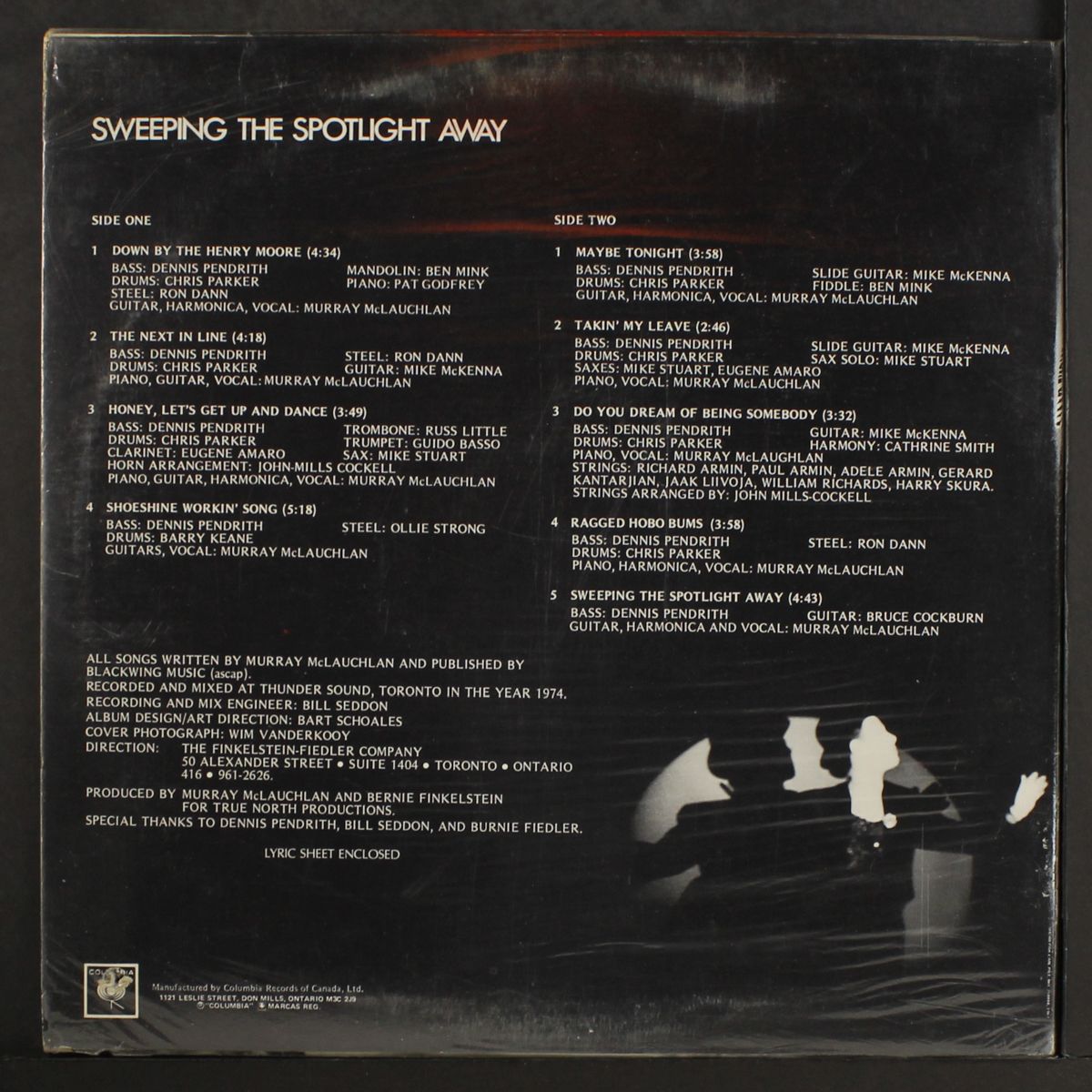 sweeping the spotlight away by MURRAY MCLAUCHLAN