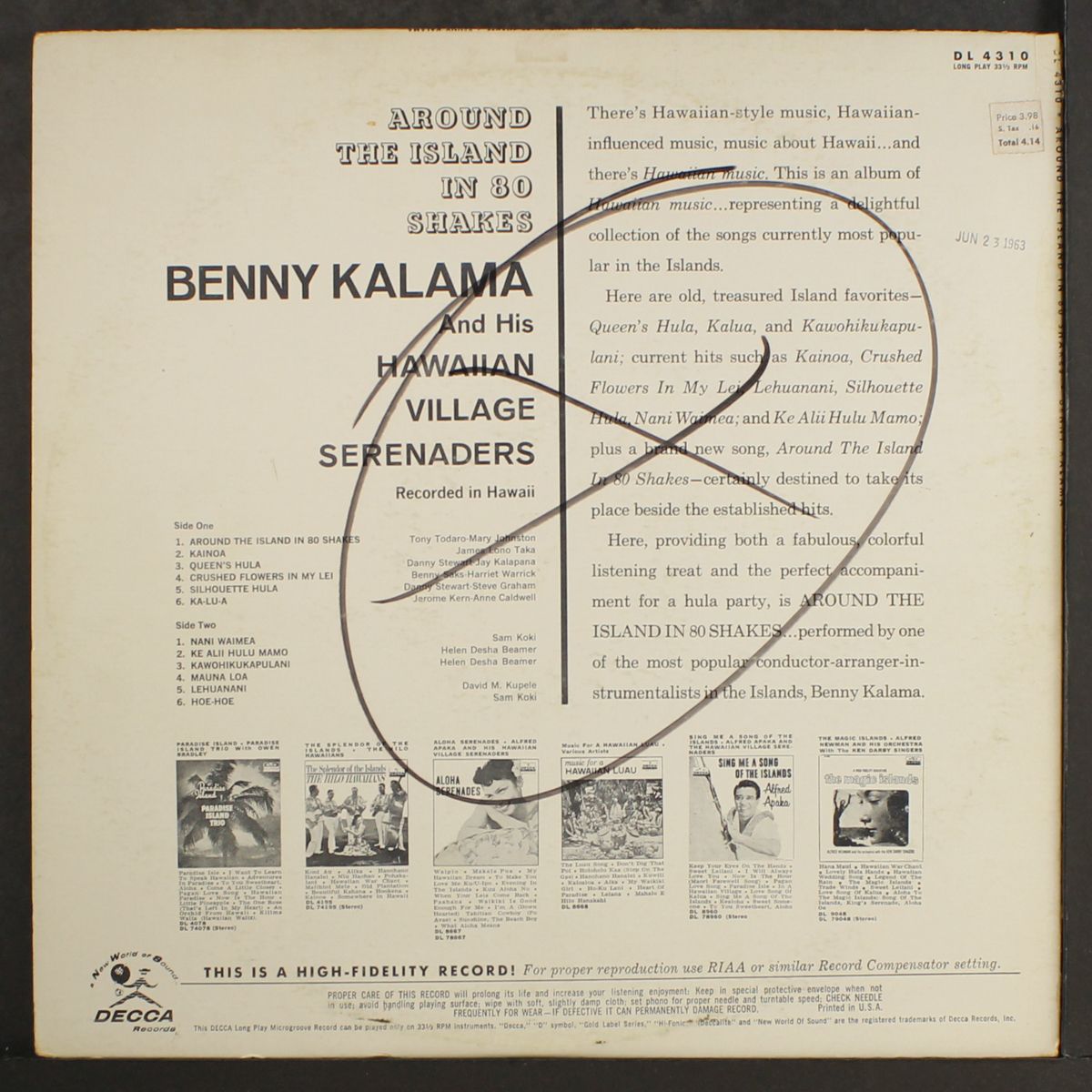 around the island in 80 shakes by BENNY KALAMA