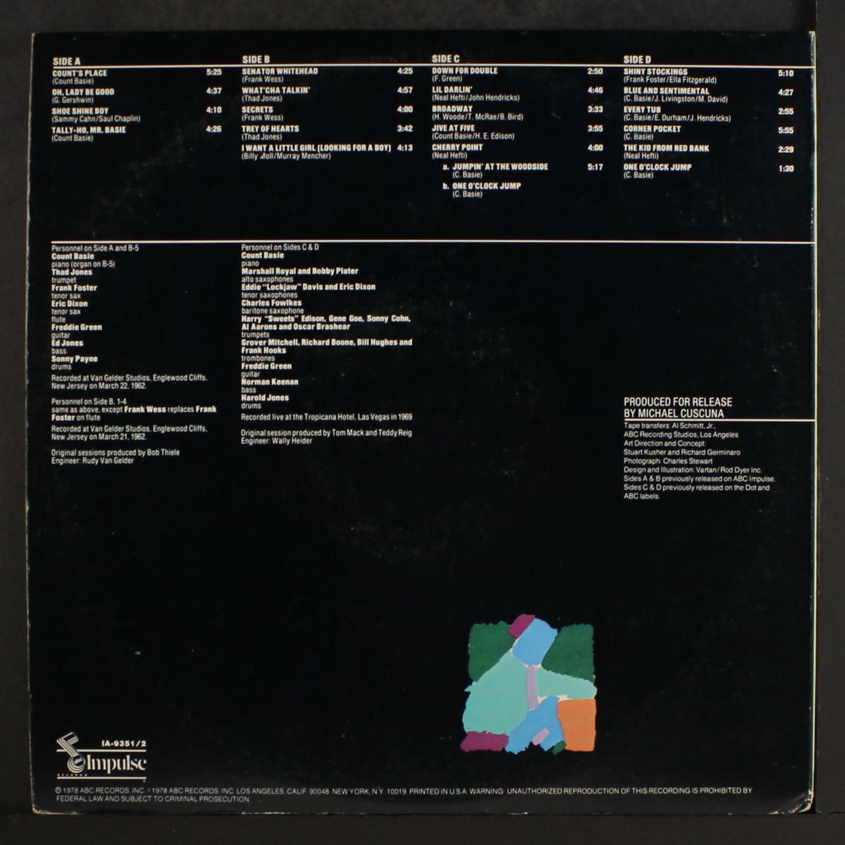 the dedication series, vol. 11: the retrospective sessions by COUNT BASIE