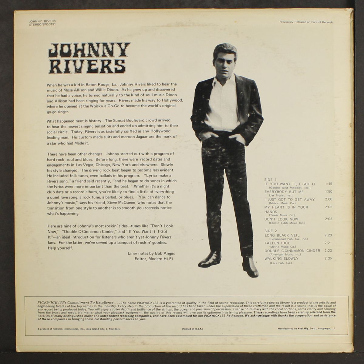 if you want it, i got it by JOHNNY RIVERS