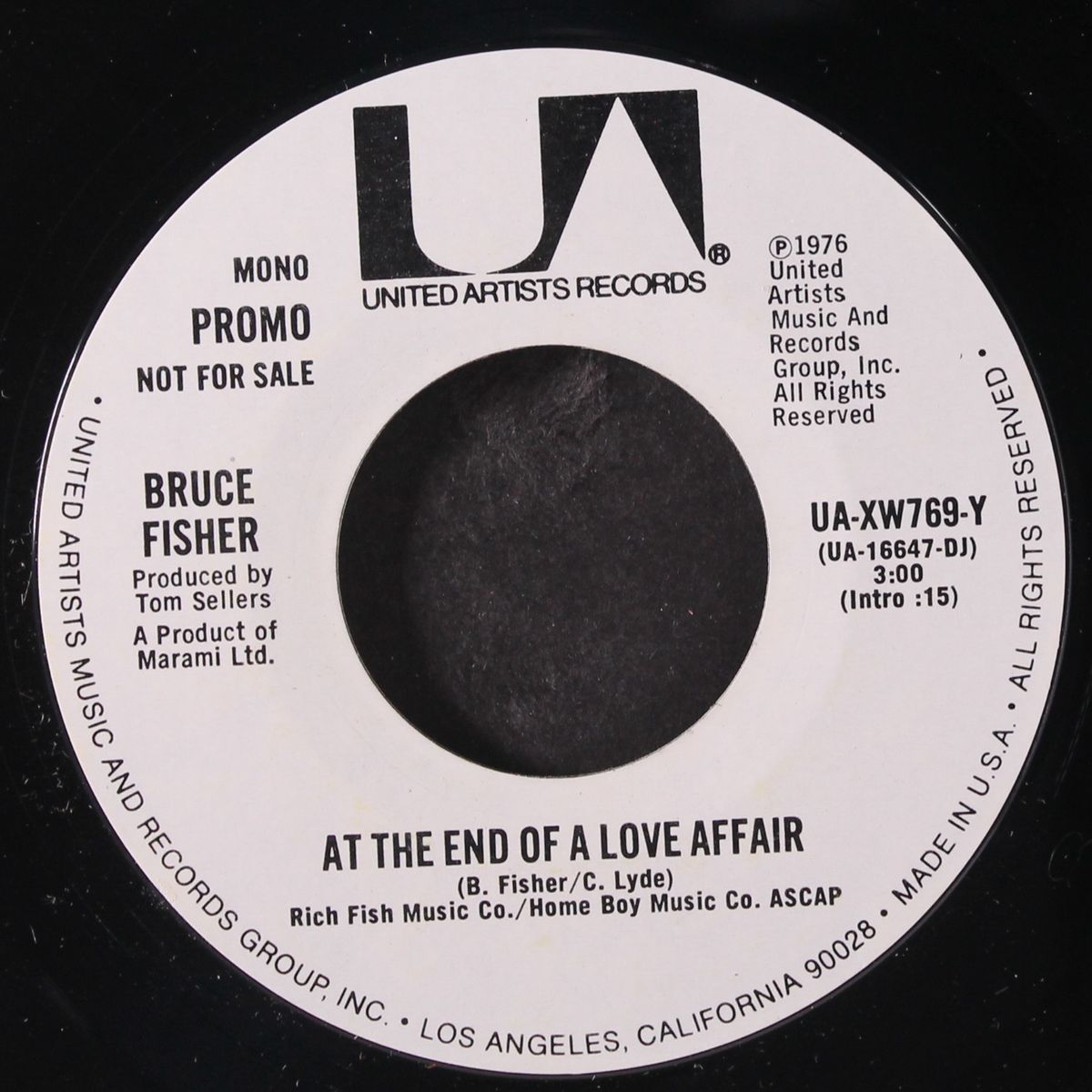 at the end of a love affair / mono by BRUCE FISHER