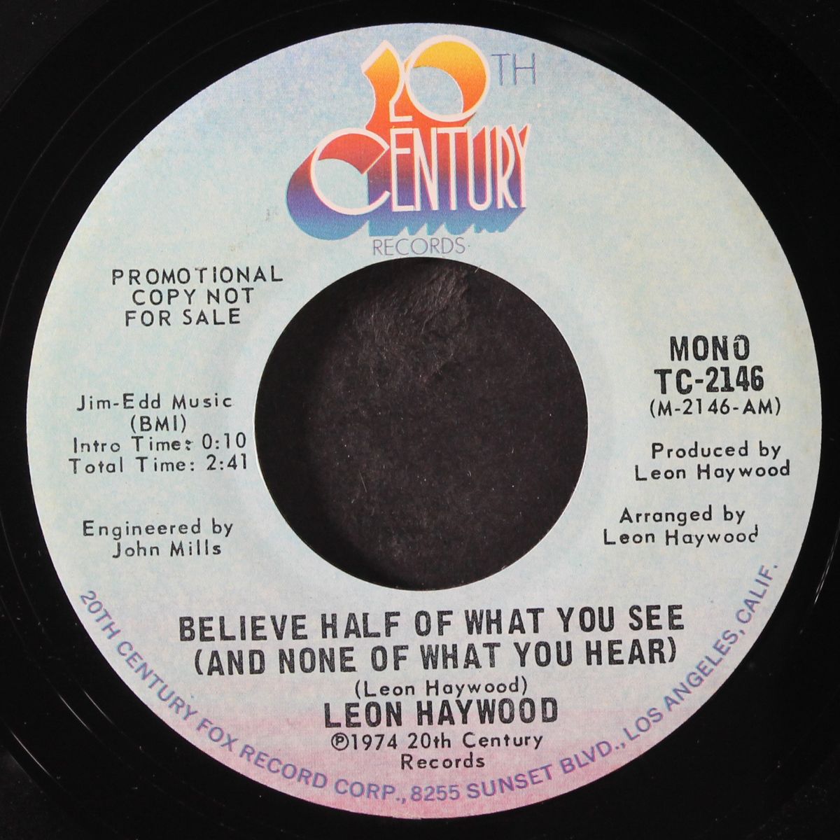 believe half of what you see (and none of what you hear) / mono by LEON HAYWOOD