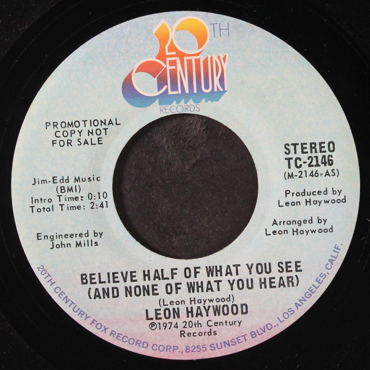 believe half of what you see (and none of what you hear) / mono by LEON HAYWOOD