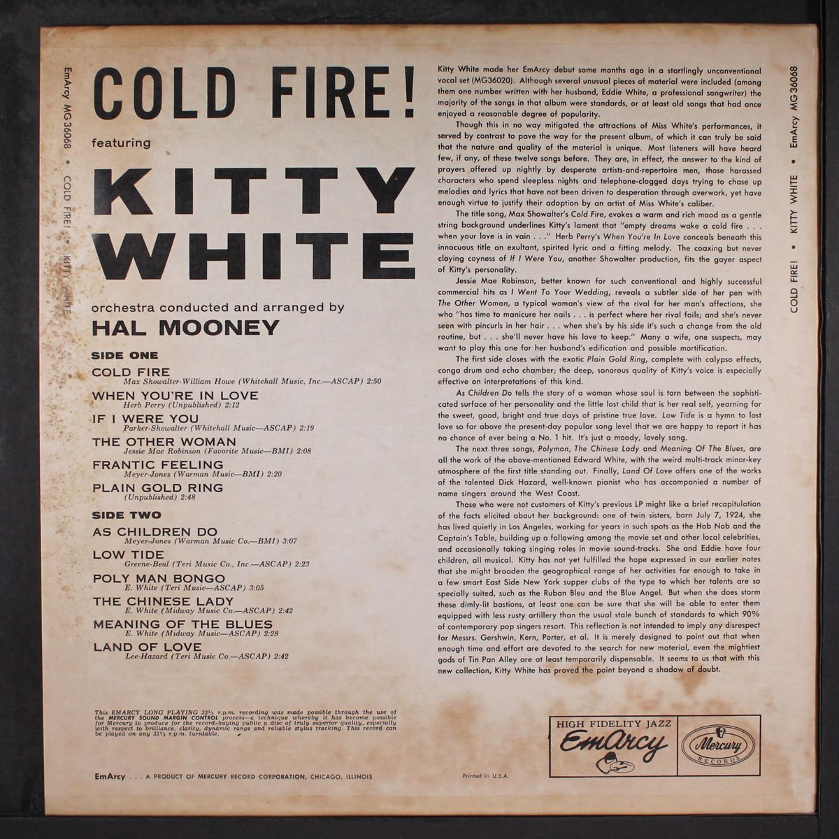 cold fire by KITTY WHITE