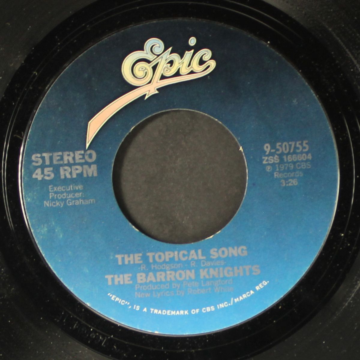 the topical song by BARRON KNIGHTS