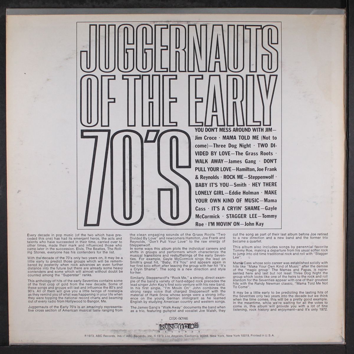 juggernauts of the early 70s by VARIOUS