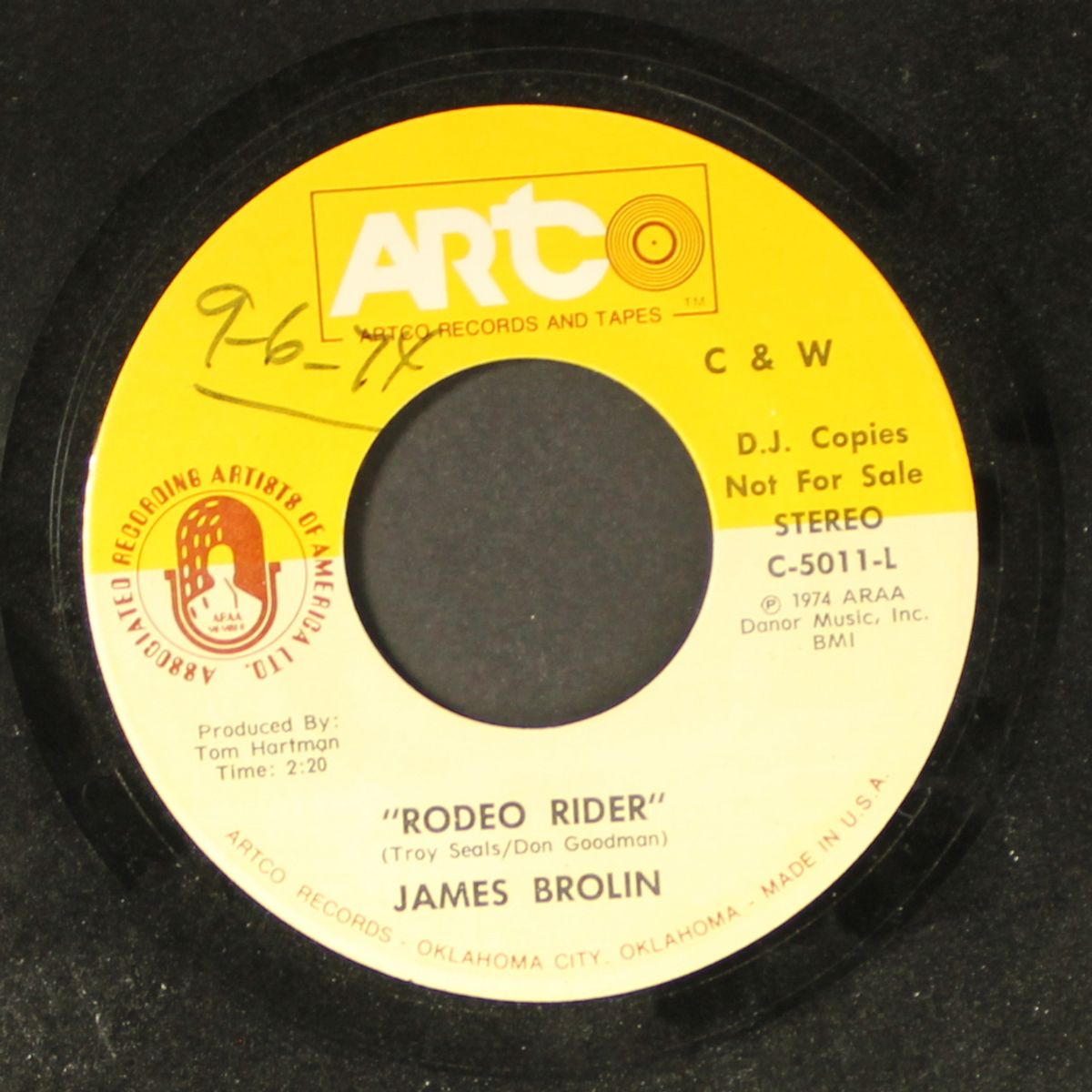 california on my mind / rodeo rider by JAMES BROLIN