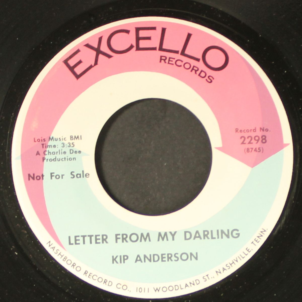 letter from my darling / watch you work it out by KIP ANDERSON