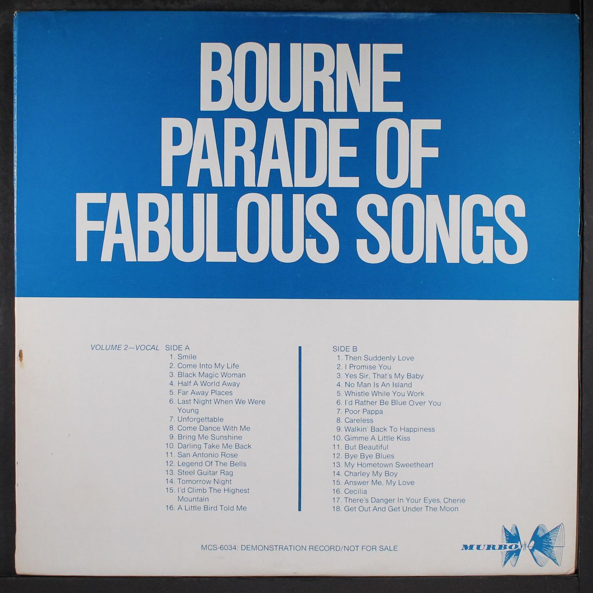bourne parade of fabulous songs vol. 2 by VARIOUS