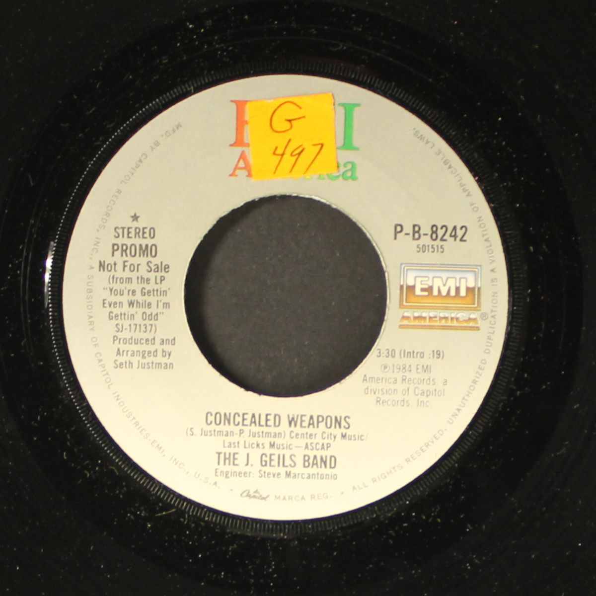 concealed weapons by J. GEILS BAND
