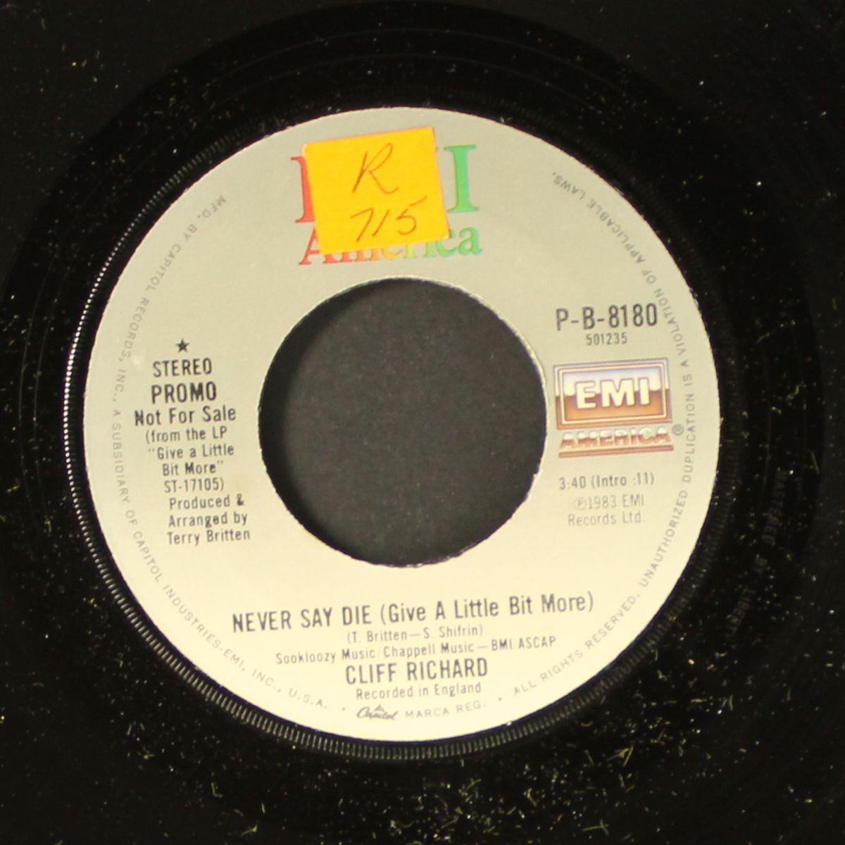 never say die by CLIFF RICHARD