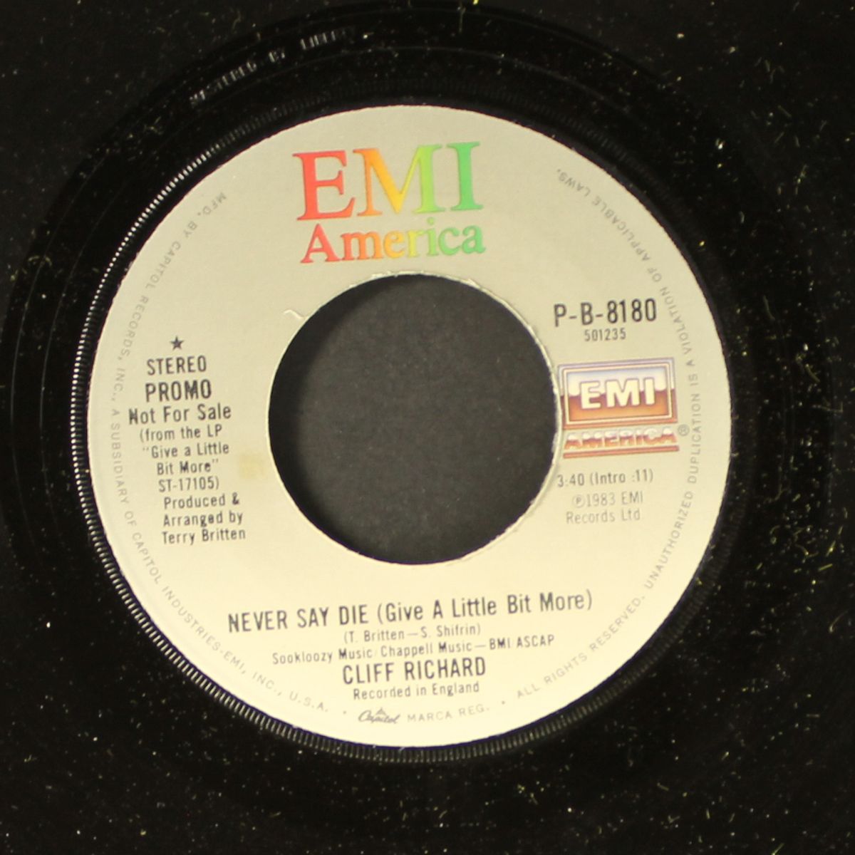 never say die by CLIFF RICHARD