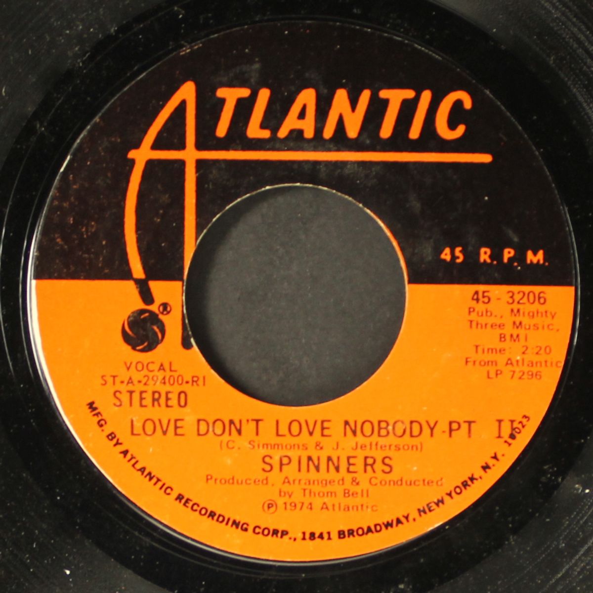 love don't love nobody / part 2 by SPINNERS