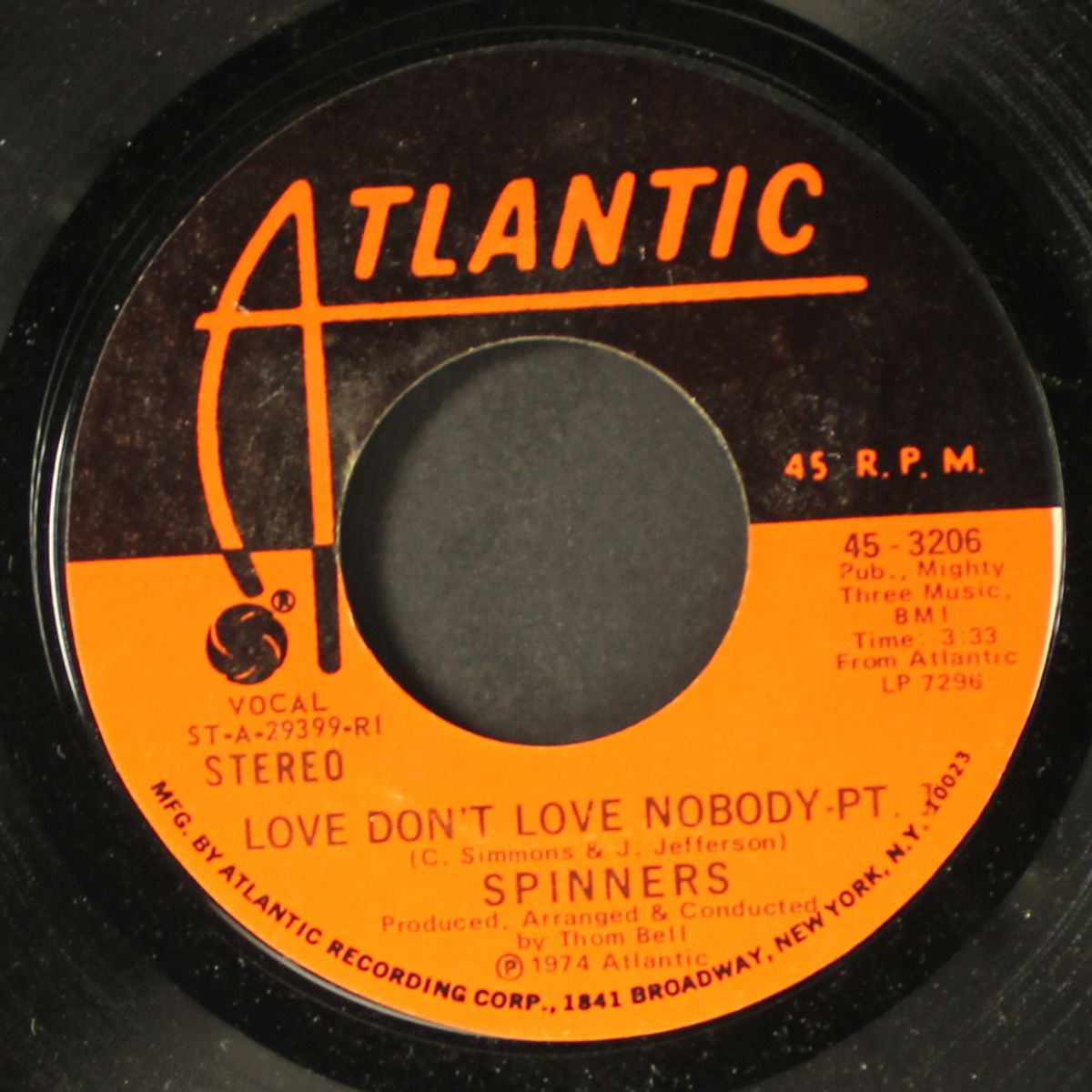 love don't love nobody / part 2 by SPINNERS