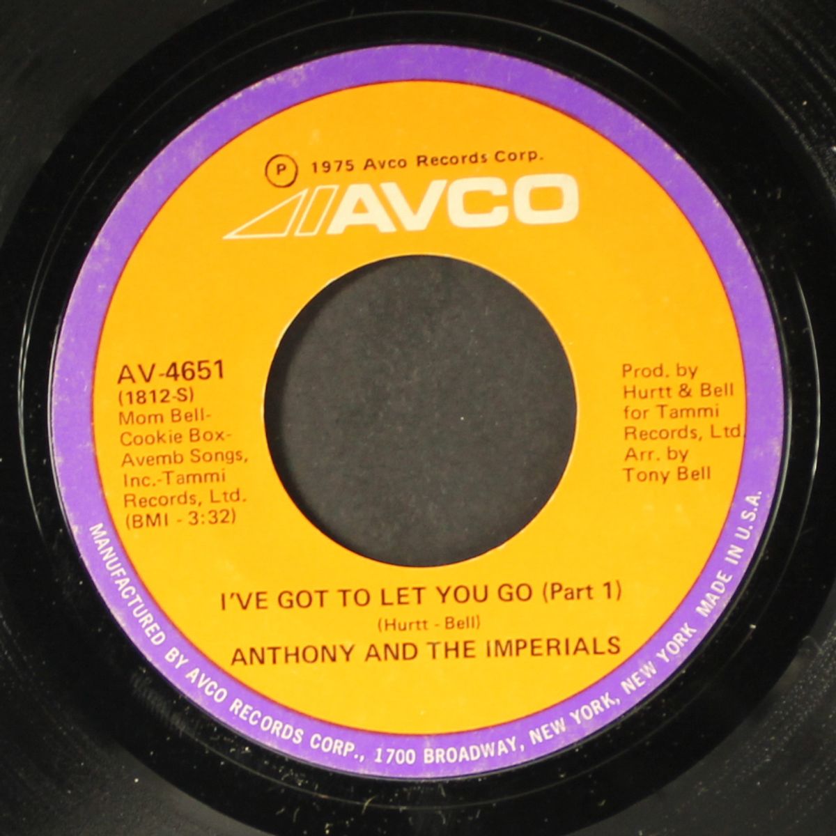 hold on / i've got to let you go by ANTHONY & IMPERIALS
