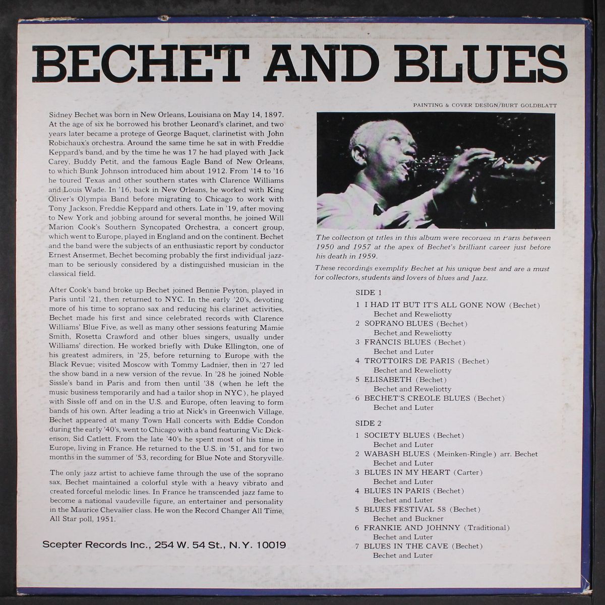 bechet and blues by SIDNEY BECHET