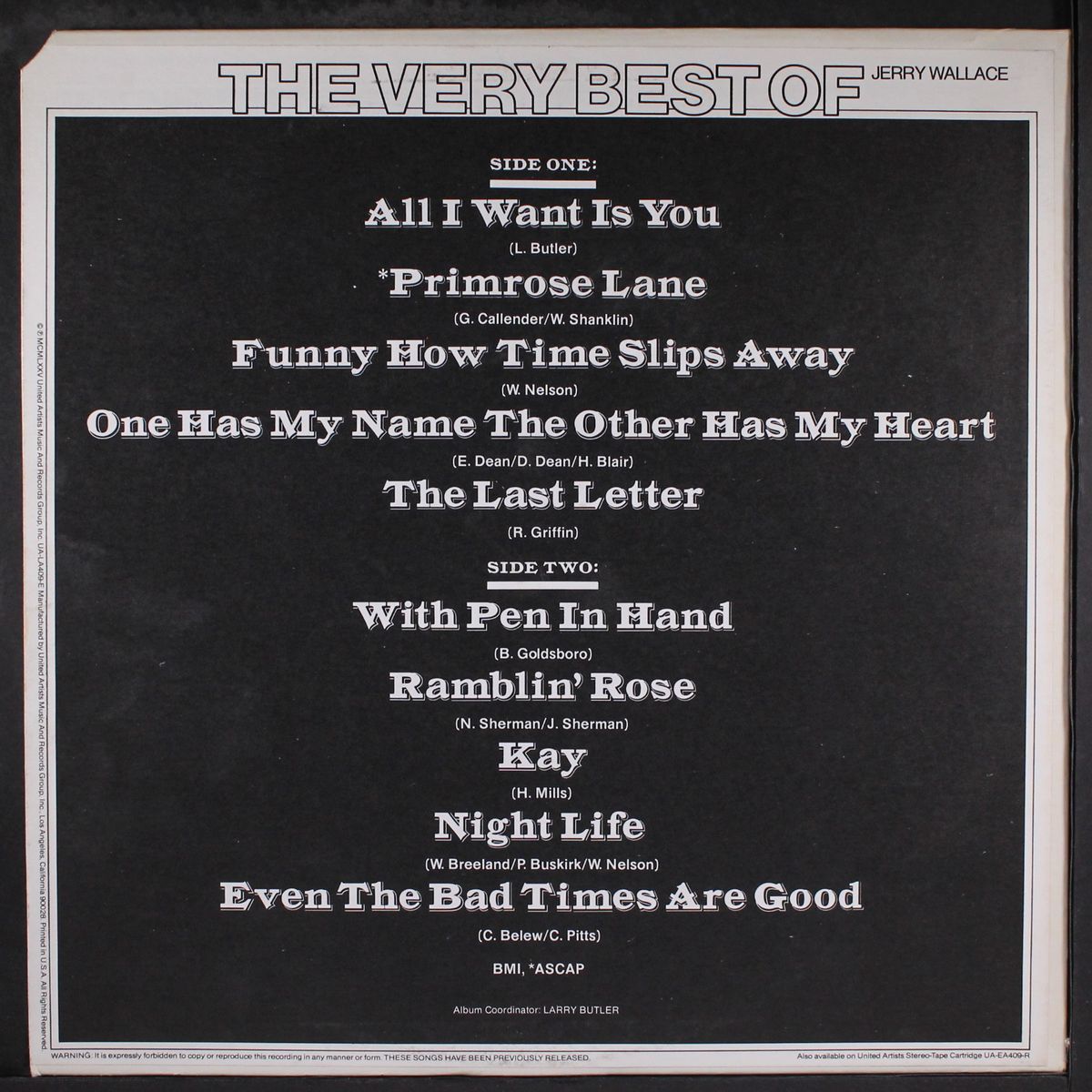 very best of by JERRY WALLACE