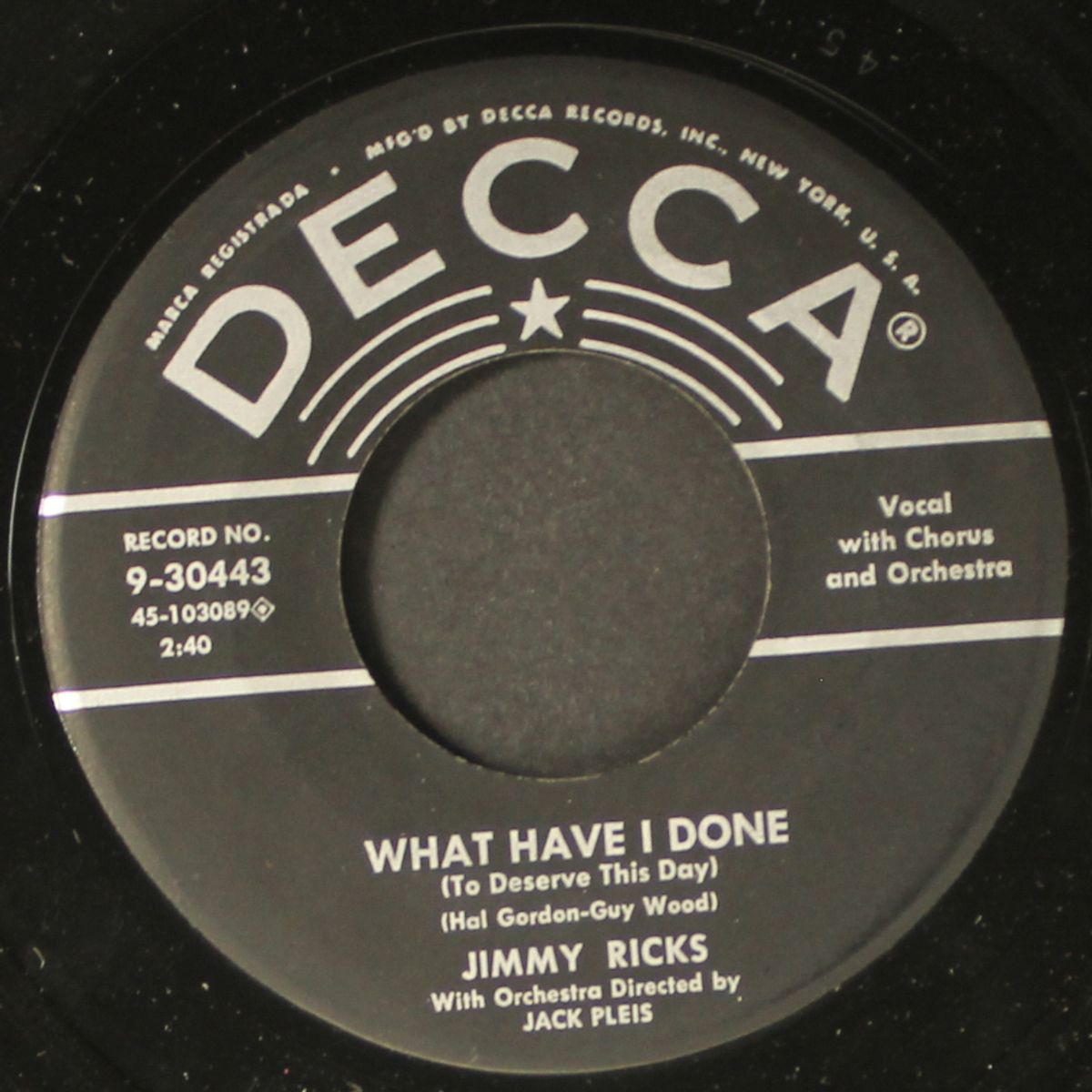 lazy mule / what have i done by JIMMY RICKS