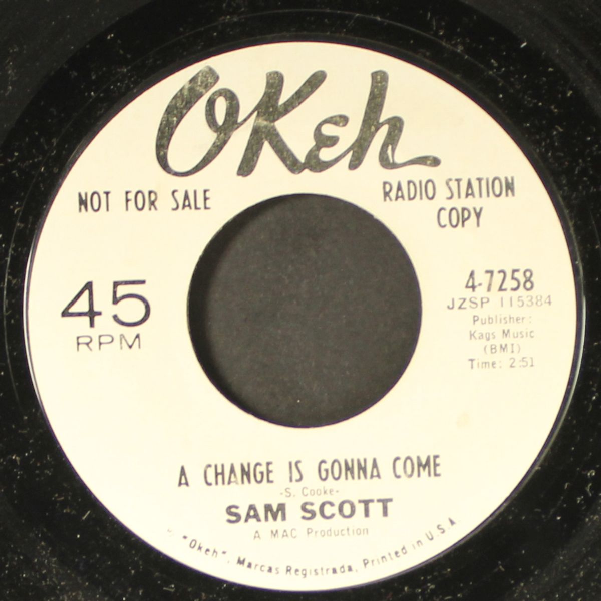 down-hearted blues / a change is gonna come by SAM SCOTT