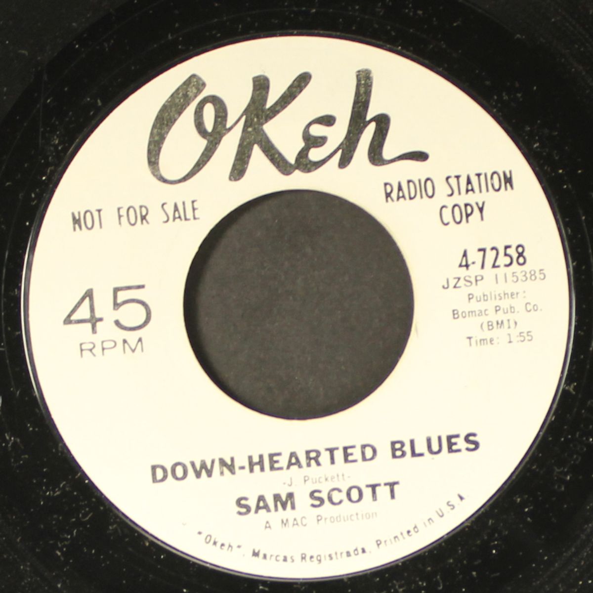 down-hearted blues / a change is gonna come by SAM SCOTT