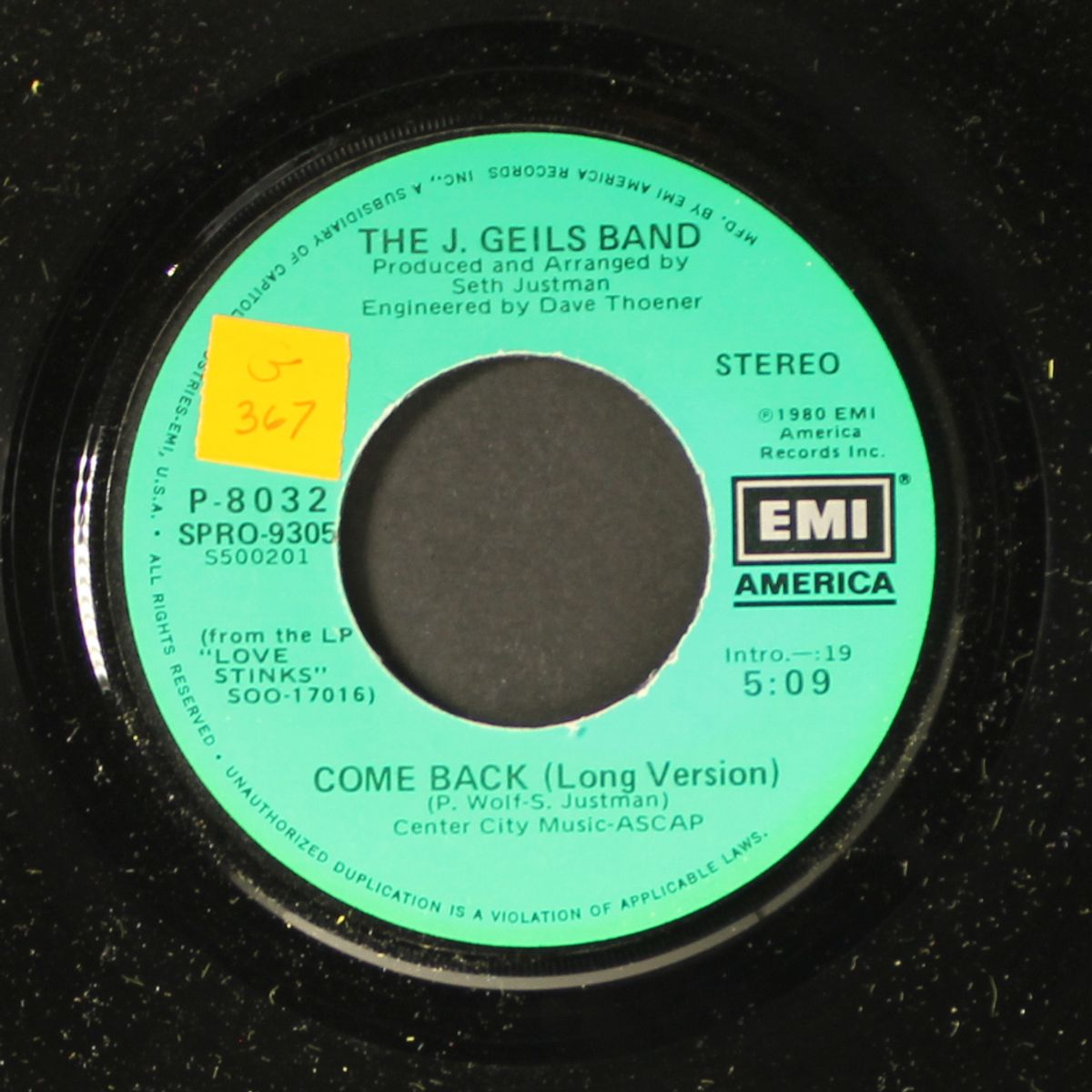 come back / short by J. GEILS BAND