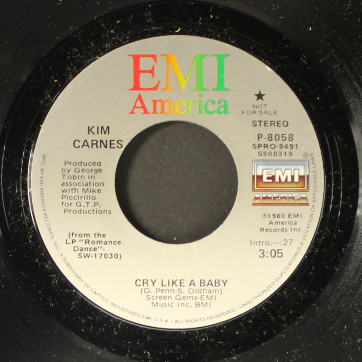 cry like a baby / same by KIM CARNES