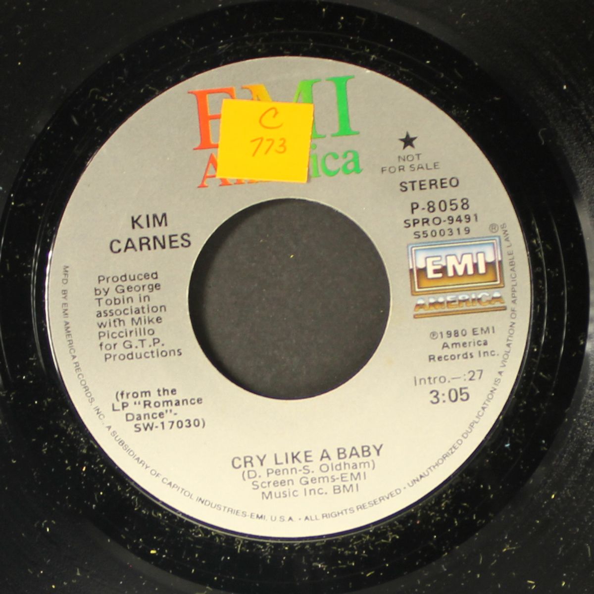 cry like a baby / same by KIM CARNES