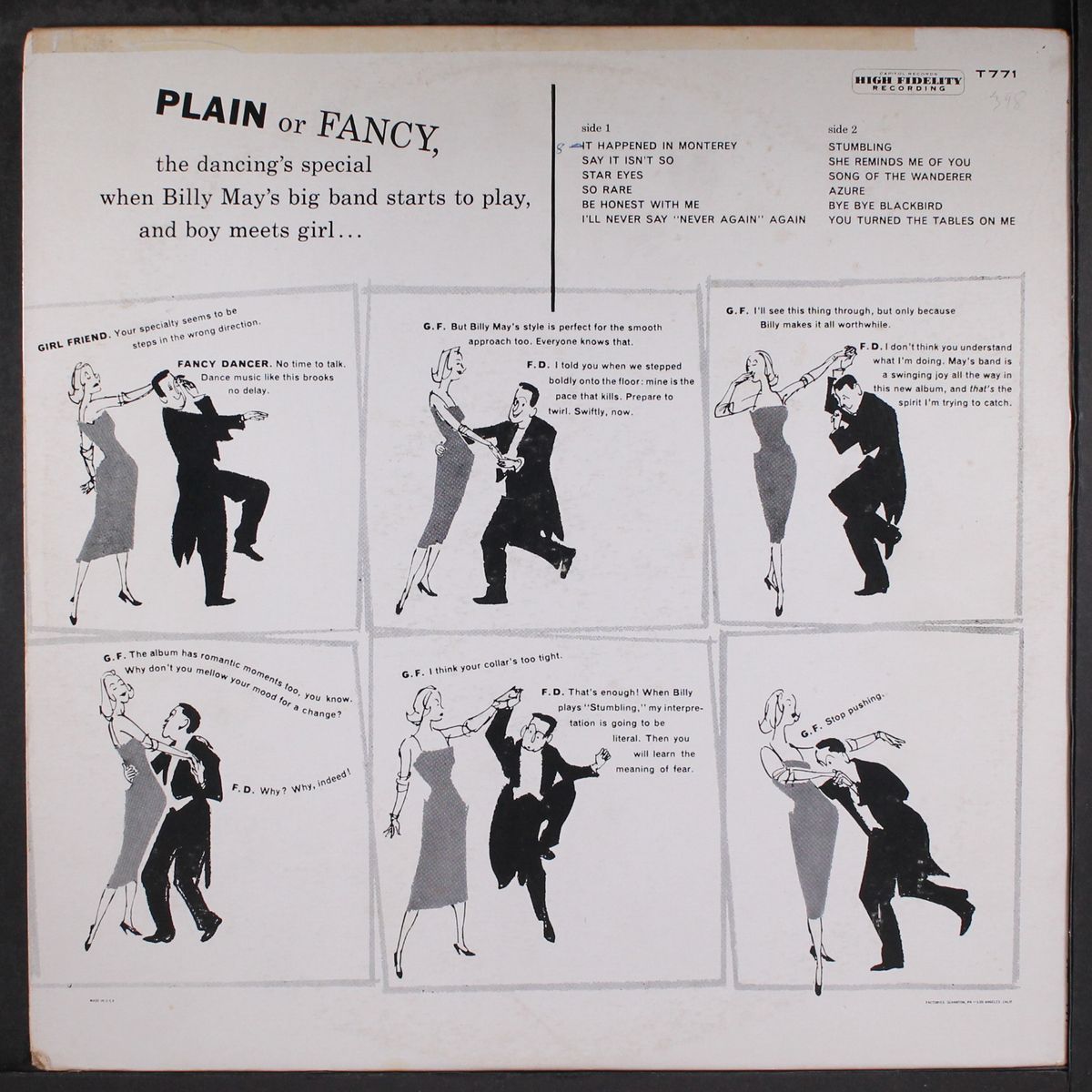 plays for fancy dancin' by BILLY MAY